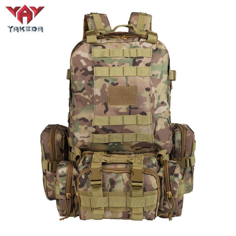 Yakoda Large Capacity Tactical Backpack for Outdoor Camping, Hiking, and Picnics - Wear-Resistant for Men and Women