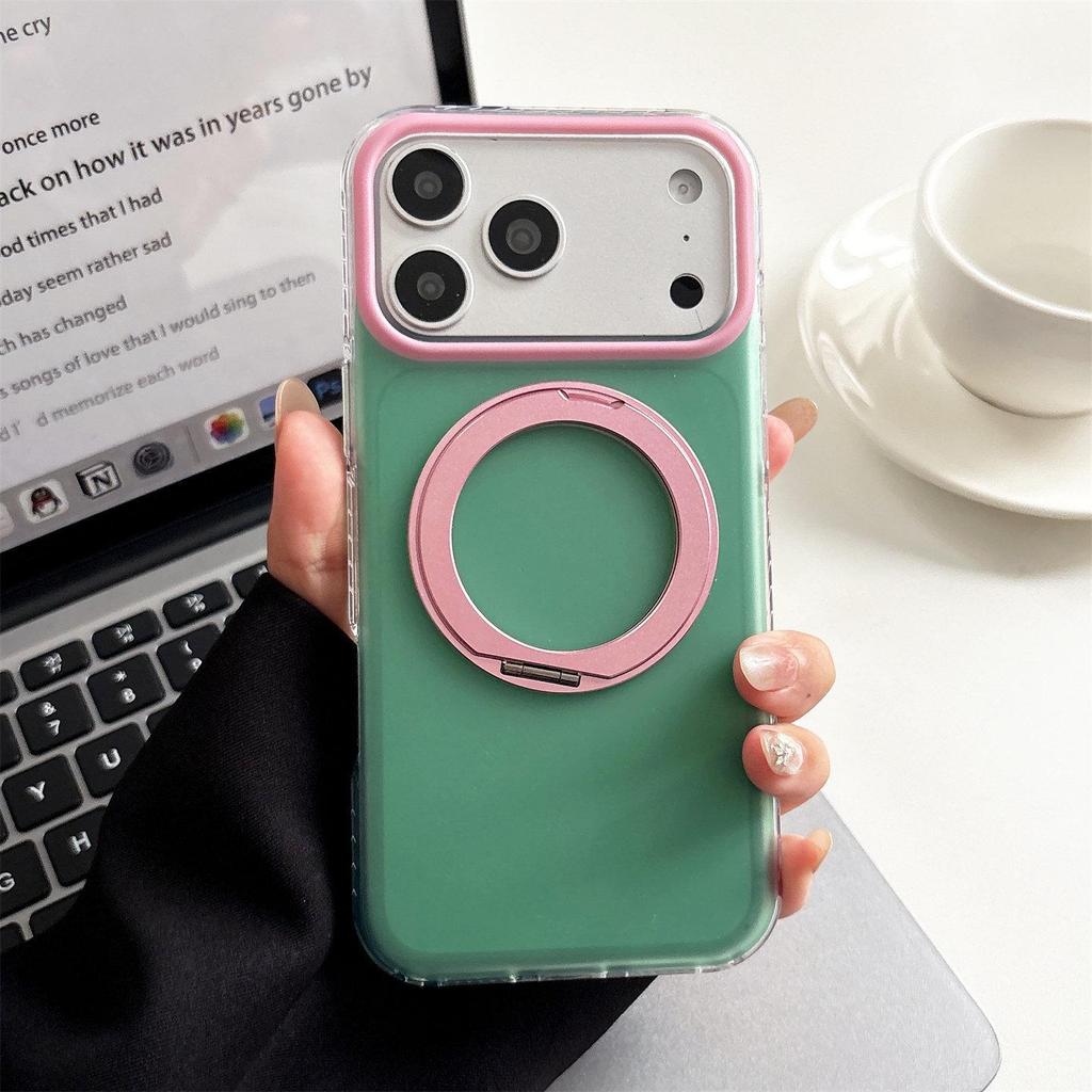 Magnetic Rotating Stand Case for iPhone 17 Pro Max - Compatible with iPhone 16 Pro Camera Button