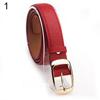 Women Fashion Paint Waist Belt Faux Leather Alloy Buckle Casual Waistband Strap