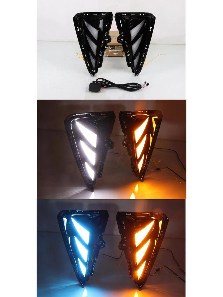 Compatible LED Daytime Running Front Fog Lights for 2021-2023 Geely Binyue Proton X50.