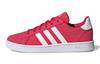 Neo GRAND COURT K Canvas Abrasion Resistant Low Top Skateboard Shoes Pink Kids' FW3177