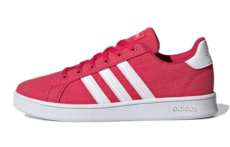 

Adidas Neo GRAND COURT K Canvas Abrasion Resistant Low top Skateboard Shoes Pink Kids FW3177 31.5