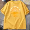 Orange Fruit T Shirt Casual Unisex Unisex Short Sleeve Tee Clothes Fruit Lover Tee Shirt Streetwear Tees Aesthetic Vintage Shirts