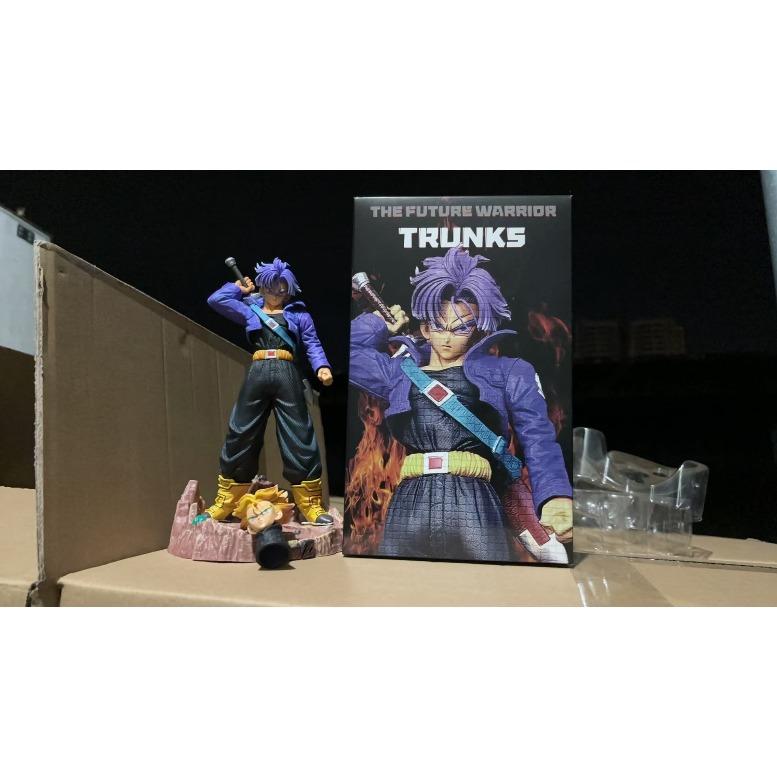 Small Dragon Ball MRC Trunks 22cm figure Future Warrior double-headed Dragon Ball figure statue ornament