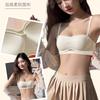 Underwear small breasts gather and show large women's bra half cup anti-sagging tube top type anti-light bra