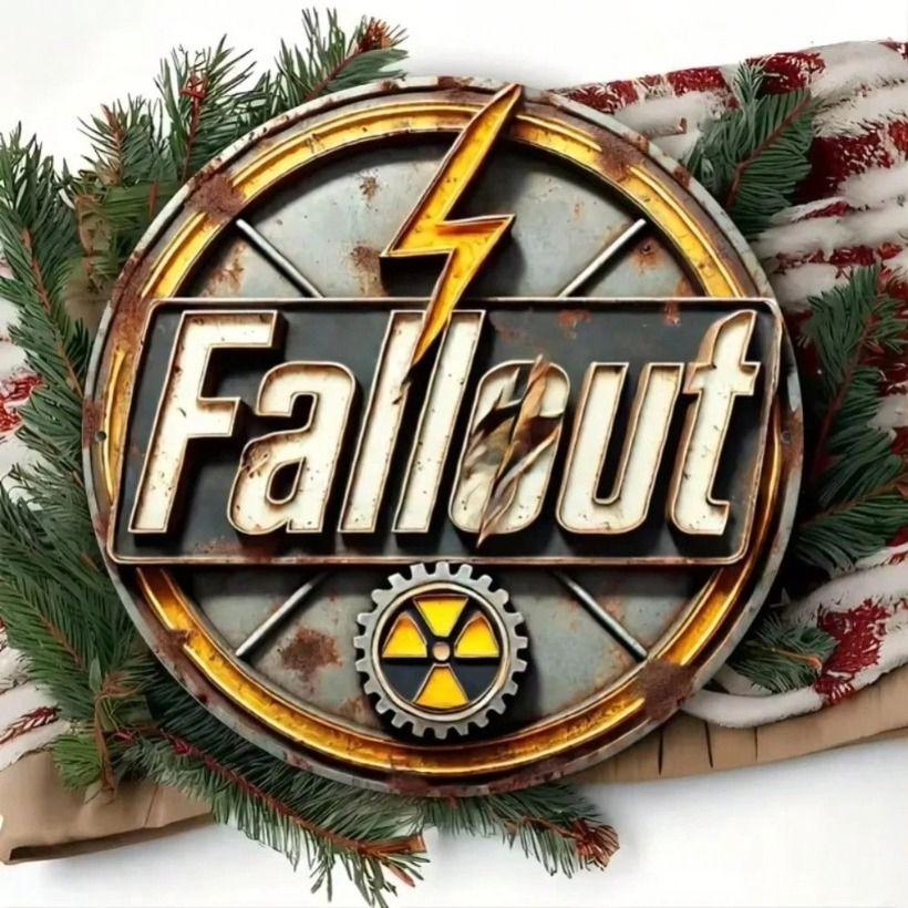 Retro Metal Wall Sign, Post Apocalyptic Fallout Decor, Vintage Tin Poster for Bar