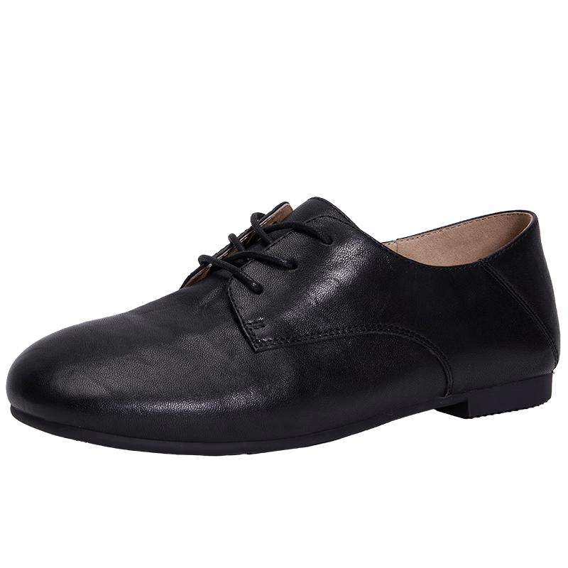 PT SON Women s Soft Sheepskin Lace-up Flats EU 36