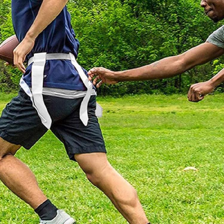 Football Belts and Flags Set Competition Training Waist Strap Flags Adjustable Football Belt Flags Training Equipment