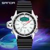 SANDA Casual Style Watches Men Quartz Wristwatch Waterproof Shock Man Watch Relogio Mascuo 3008 Fashion New Sport Men's Watch