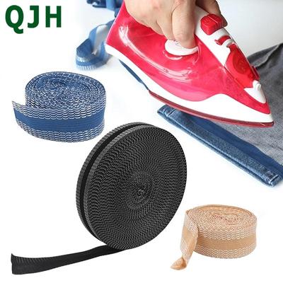 5m Self Adhesive Quick Pants Paste Iron On Pants Edge Shorten Repair Pants for Jean Clothing Apparel DIY Sewing Fabric