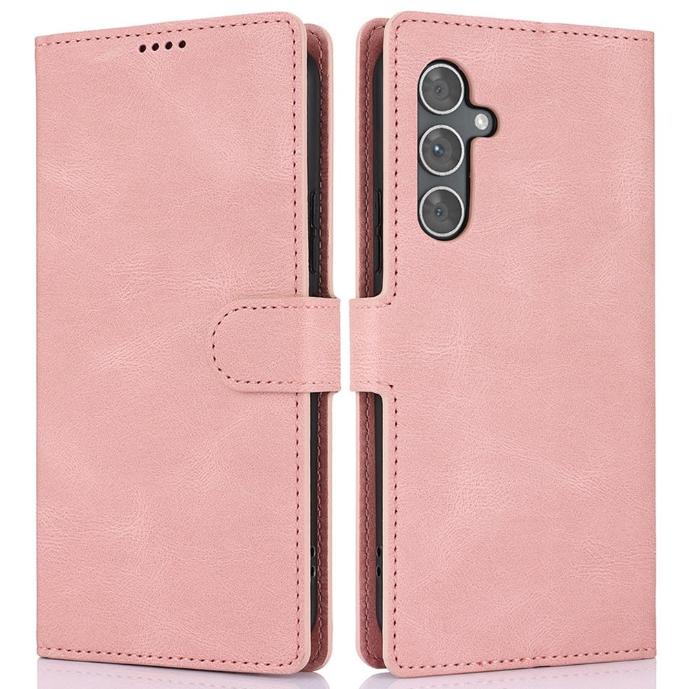 For Samsung Galaxy S24 FE Case PU Leather Phone Cover with Wallet Stand View