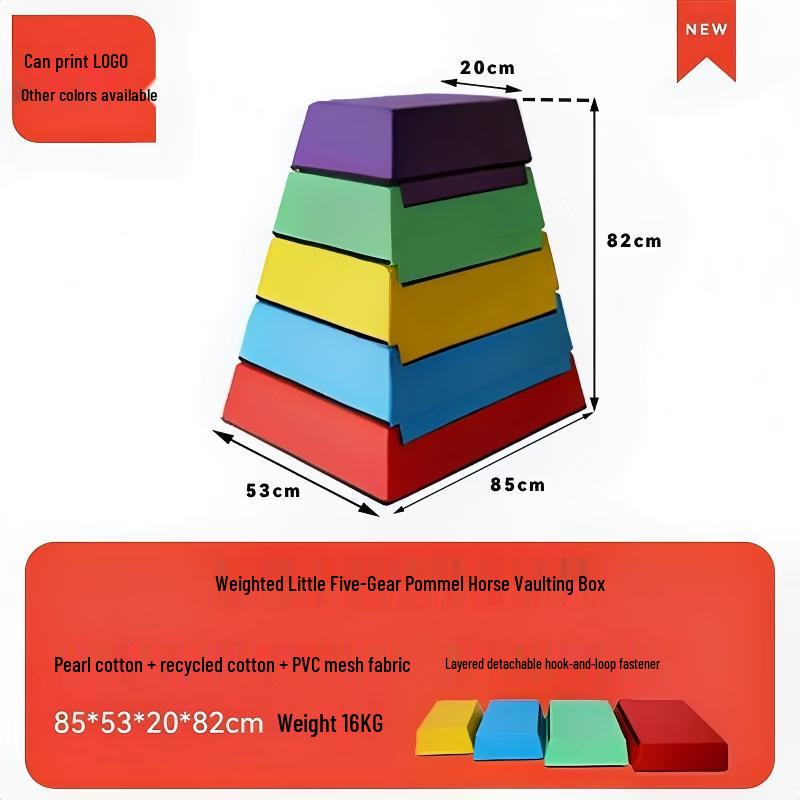 Fengyi Children's Soft Pommel Horse & Vaulting Box Set