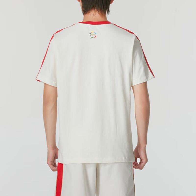 PUMA T Shirts Men's Ecru Crew Neck Moderate 629229-65