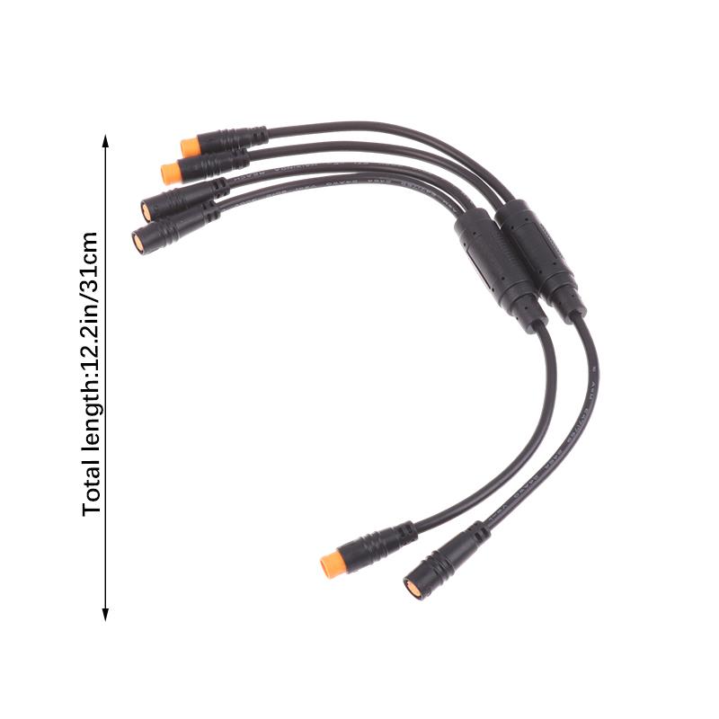 E-Bike Signal Sensor Waterproof Y-Splitter 1T2 3 Pin Connector Cables Sensor For Bafang Electric Scooter Bicycle Cord Parts