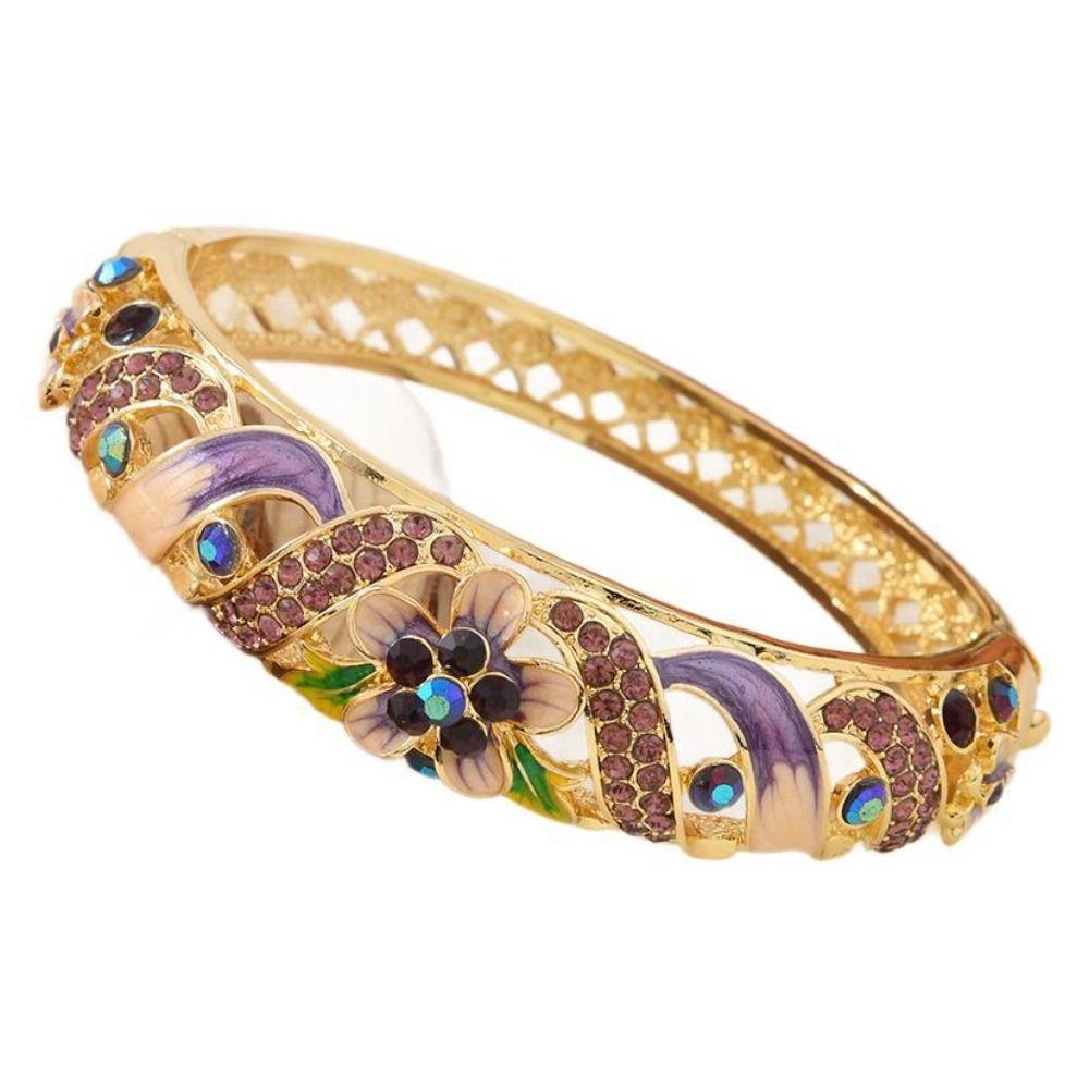 Doppelarmreif Hohlblumenarmreif Chinesisches Damen-Armband Schmuck Geschenke