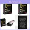 Honest Or Be Get Drink Card Game Set For Group Play And Party Entertainment