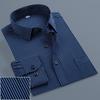 Men's Business Casual Social Shirts Oversized Plus Large Size 9XL Long Sleeve Classic Plaid Striped Brand Dress Shirts