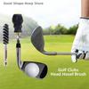 Electric Drill Adapter Golf Club Head Cleaner Rust Remover Brush Hexagonal Rod Iron Head Polish for Golf Clubs Head Hosel