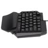 One Handed Gaming Keyboard 39 Keys Luminous Ergonomic Design Anti Slip Waterproof USB Mechanical Keyboard