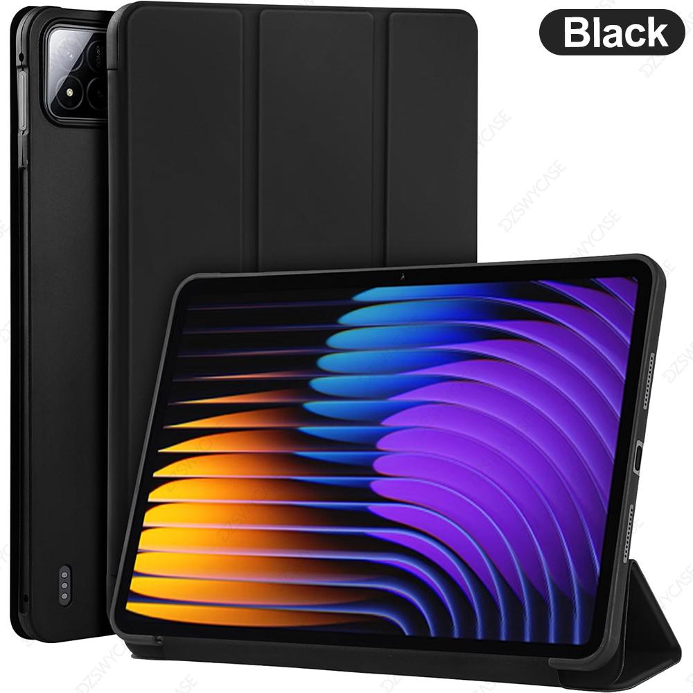 Case for Xiaomi Pad 7/7 Pro(11.2-Inch, 2024), for Xiaomi Pad 8/8 Pro(11.2-Inch, 2025)Back Tri-Fold Stand Protective Tablet Cover