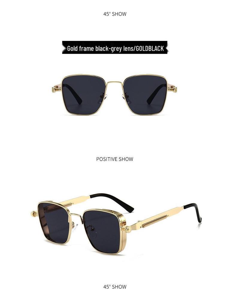 Steampunk Retro Square Metal Sunglasses 2025: Universal Style for Europe & America