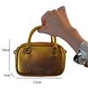 Modische Taschen mit Griff oben, hochwertige Umhängetaschen für Damen, lässige Bowling-Handtaschen aus Leder für Frauen, süße quadratische Mini-Tasche