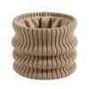 Thickened Knitted Scarf Striped Knitted Neck Warmer Flexible Neck Gaiter  Hiking