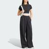 Adidas Originals Tape Waistband Tee Women Tops Black IT9771
