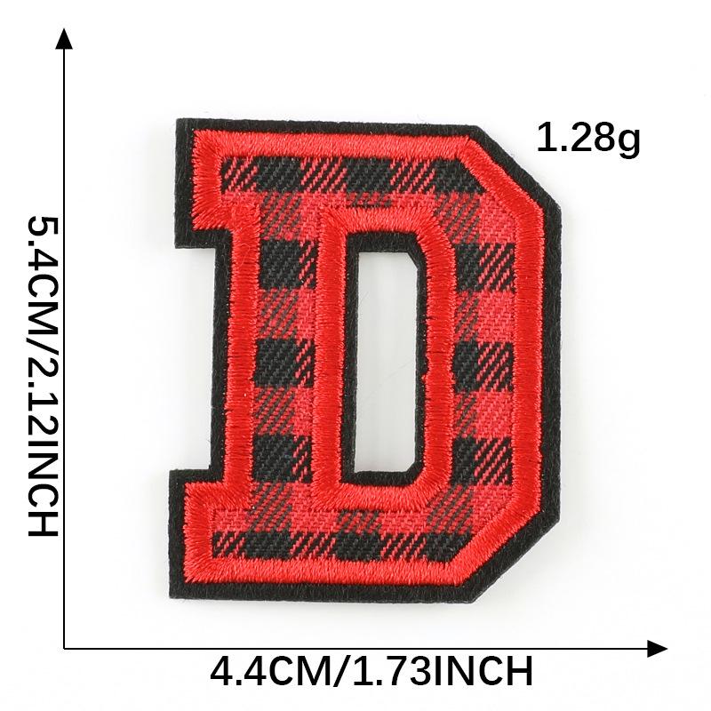 Computer Embroidery Label Cloth Embroidery English Alphabet Embroidery Badge Sticker Clothing Accessories Hat Accessories Patch Cloth Sticker