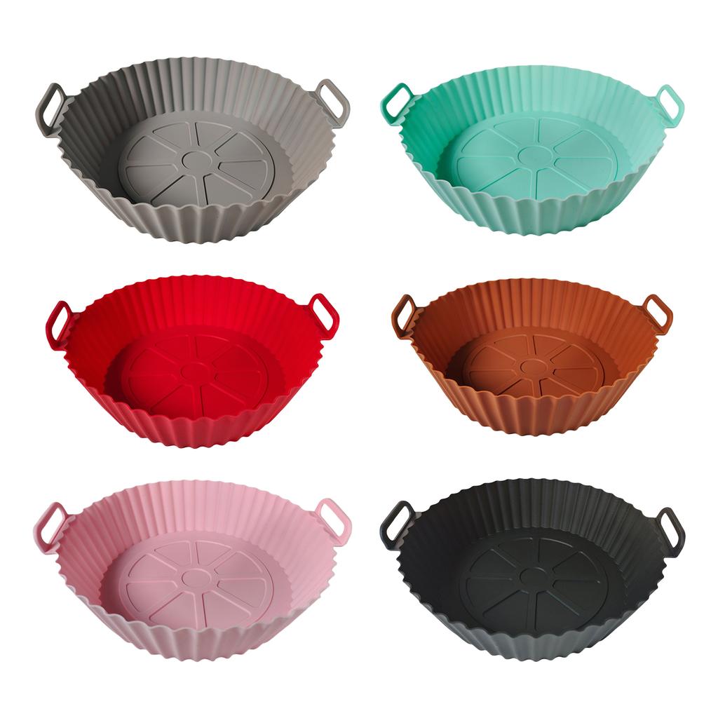 Nonstick Food Grade Silicone Insert for Air Fryers and Ovens Heat Resistant Cooking Mat Portable Microwave Baking Tray