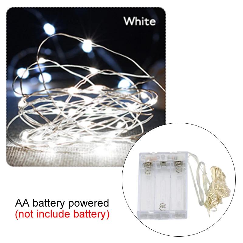 10Pack Fairy Light String Led Copper Wire String Light 2m/1m Battery Powered Decorations Lights For Bedroom Garden Party Decor