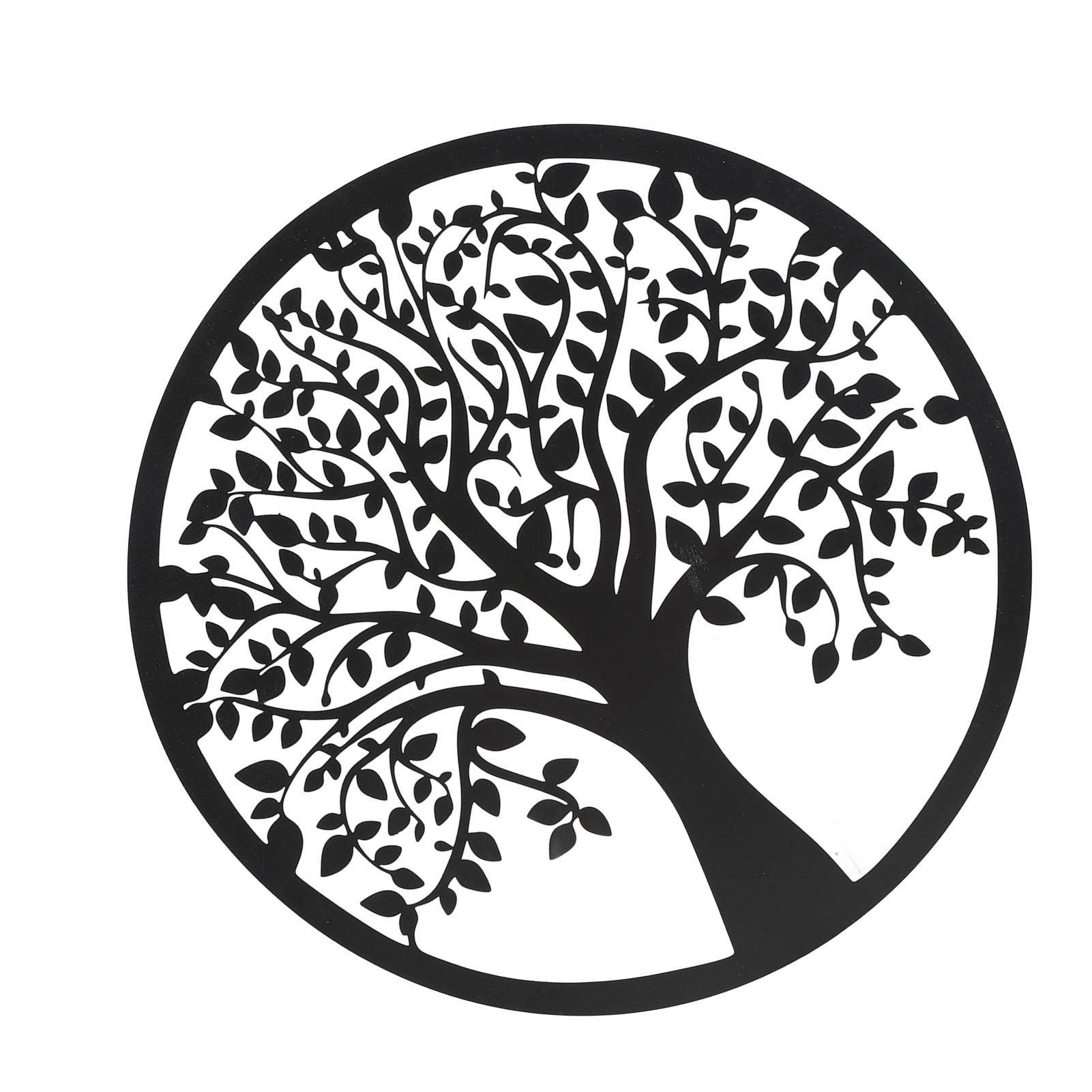 

Дерево жизни настенное искусство декор металлическая семейная подвесная табличка 30 см для ванной комнаты кухни гостиной