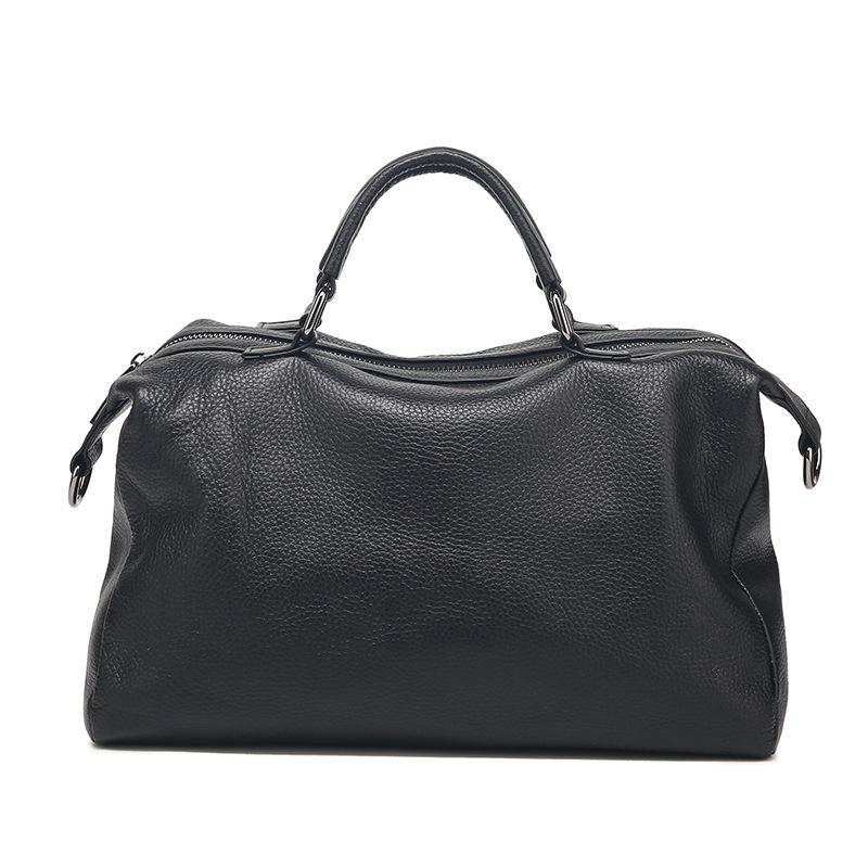 Large Capacity Travel Outdoor Bowling Bag Retro Lychee Pattern Commuter Bag Travel Handbag Generation