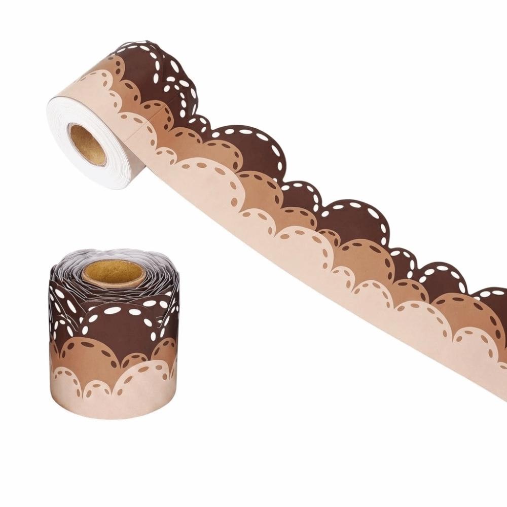 Copperplate Paper Self-Adhesive Border Cloud Pattern Classroom Decor Trim School