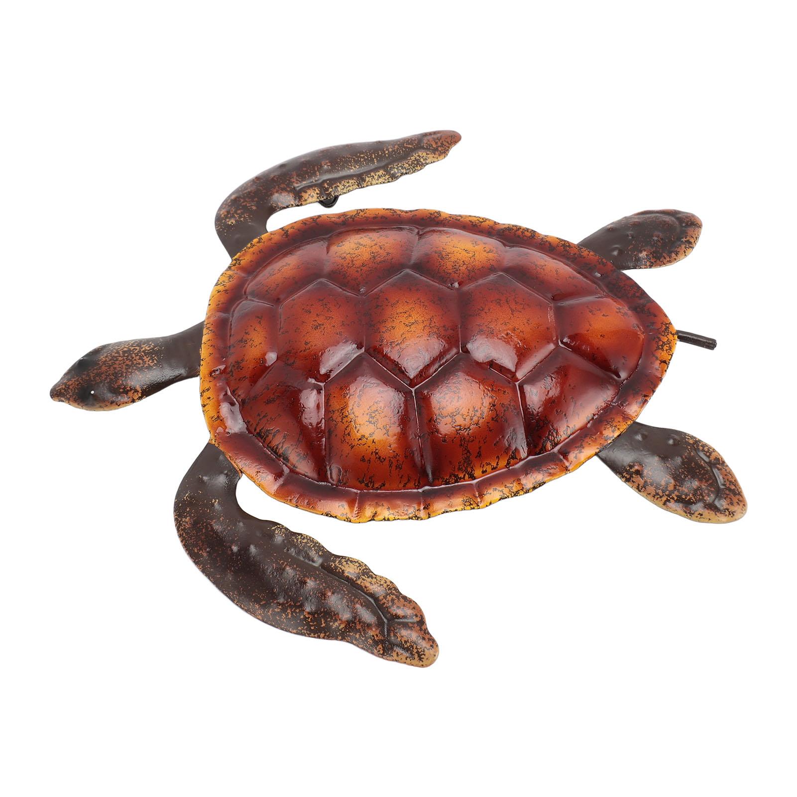 

Декор для стены в виде черепахи, яркий реалистичный, нержавеющий, металлический, статуэтка морского животного, украшение для вечеринки, патио, дома