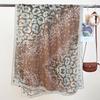 Korean Version of Spring and Summer New Leopard Print Scarf Thin Silky Shawl Travel Sun Protection Beach Towel Women's Scarf