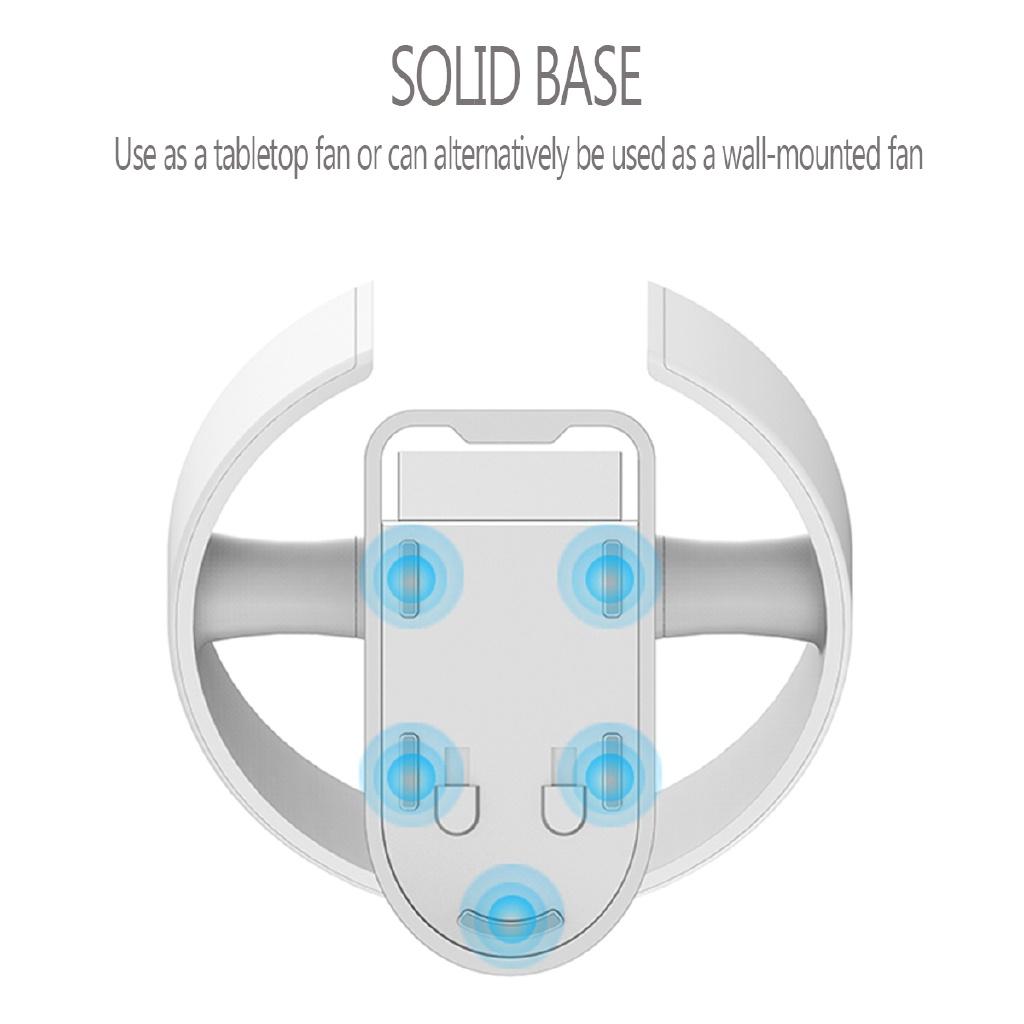 37W Electric Fan Mini Bladeless Air Conditioner Wall-Mounted Tabletop Cooling Remote Control Home Office