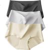 SNOWFLYING Women's Mid-Rise Seamless Underwear, 10A Antibacterial Crotch, Breathable Thin Ladies' Triangle Briefs