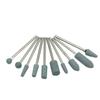 10pcs/set Stone Grinder Polisher Burs 2.35mm Shank For Contouring Shaping Porcelain Nail Rotary Stone Polisher Nail Accessory Mill Tools