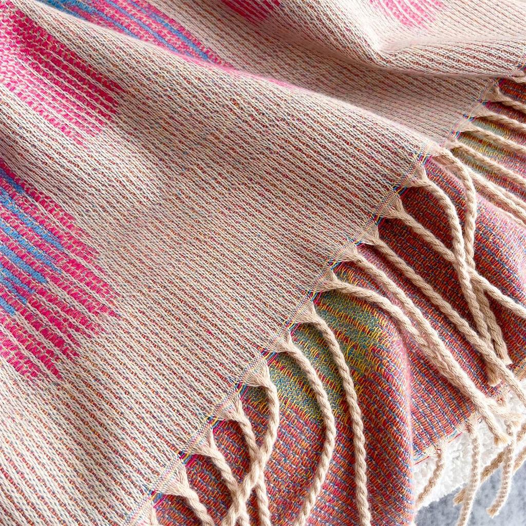 Women S Abstract Diamond Pattern Faux Cashmere Scarf Thick Warm Outdoor Shawl