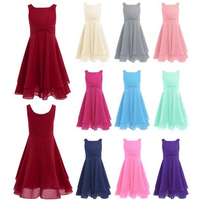 Kinder Mädchen Blumenmädchen Kleid Prinzessin Festzug Ballkleider für Hochzeit Party