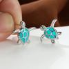 Cute Exquisite Sea Turtle Earring Creative Colorfor Lovely Animal Stud Earrings For Women Girl Trendy Jewelry Gifts