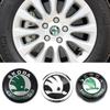 56mm 60mm 65mm Car Wheel Center Metal Caps Styling for Skoda  Fabia Rapid Kodiaq RS Superb Kamiq Octavia A7 Tour Yeti Karoq