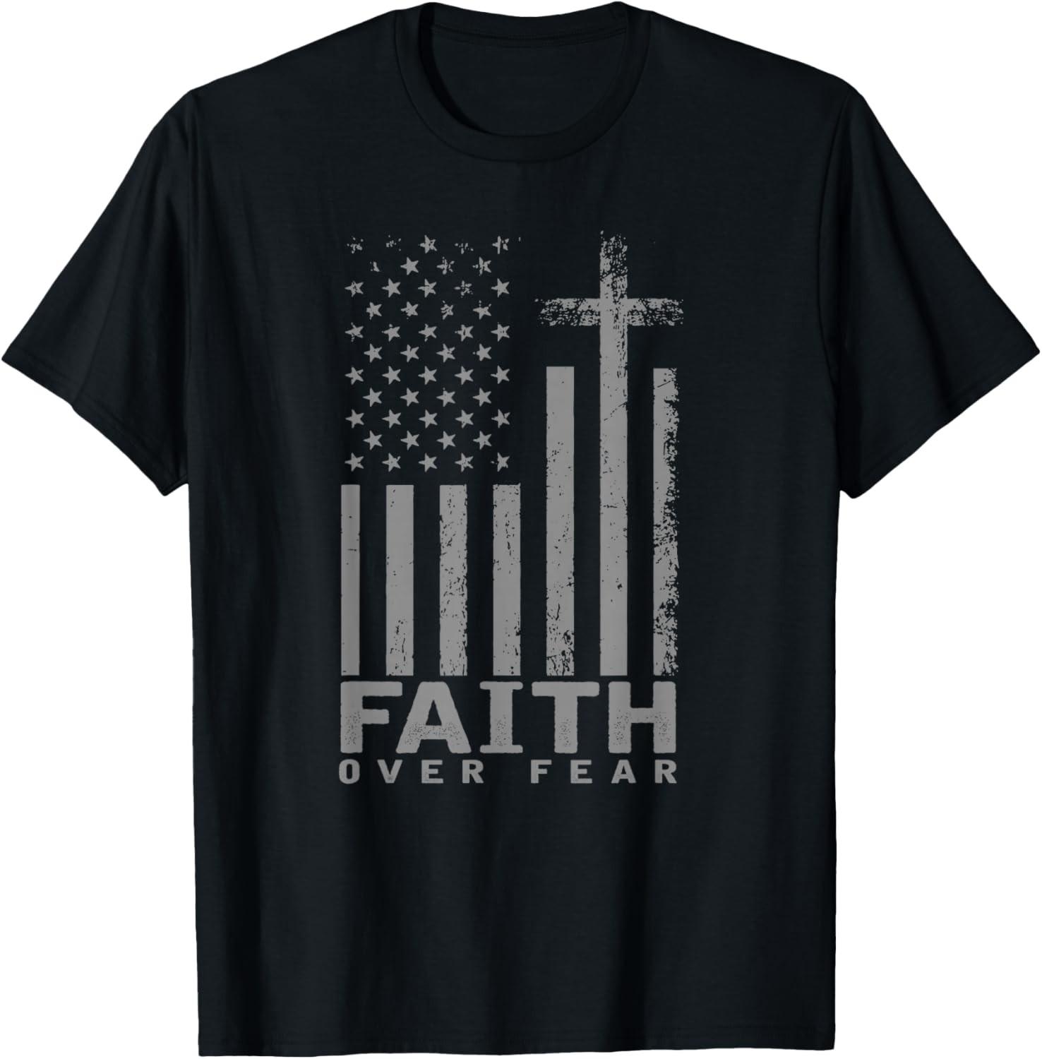 Pride in Faith: US Flag Inspirational Prayer T-Shirt S разноцветный