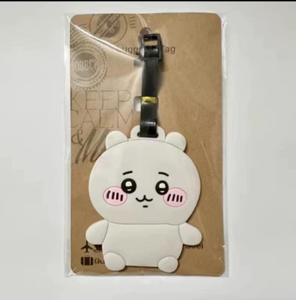 Chiikawa Cute Bear & Hachi Usagi Luggage Tag PVC Pendant