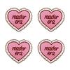 10pcs /Lots Trendy Pattern Letter Slogans Embroidery Patch Diy Pink Cartoon Couple Patch Iron On Patches Sew Stickers Badge Decor 