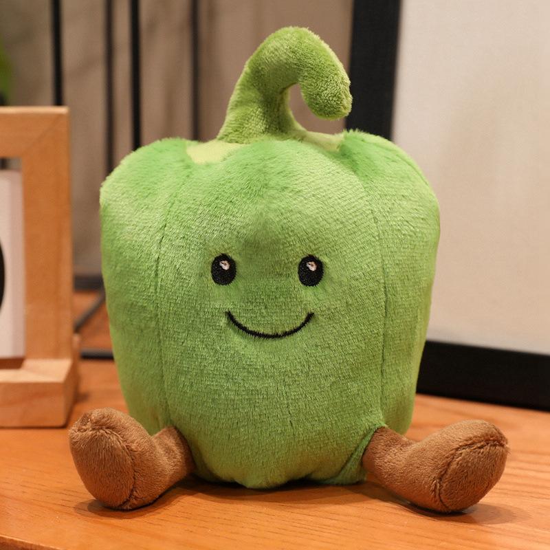 Søt søt pepperdukke plysjleke grønnsak frukt rød krydret dukke barn følge beroligende dukke