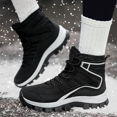 Mode Herren Winter Schneestiefel Super Warm Herren Wanderstiefel Hohe Qualität Wasserdichtes Leder High Top Große Größe Herrenstiefel Outdoor Sneaker
