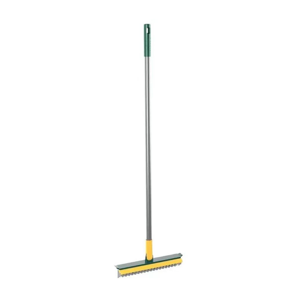 Hard-haired Floor Brush Ground Seam Brush Bathroom Corner Toilet Tile Brush Gap Cleaning Brush Glass Cleaning Wiper Brush Grass Green - 2 In 1 Seam