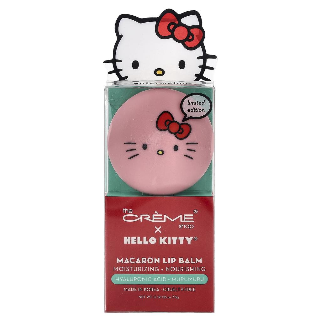 The Creme Shop, Hello Kitty®, Macaron Lip Balm, Watermelon, 7.5g (0.26oz)